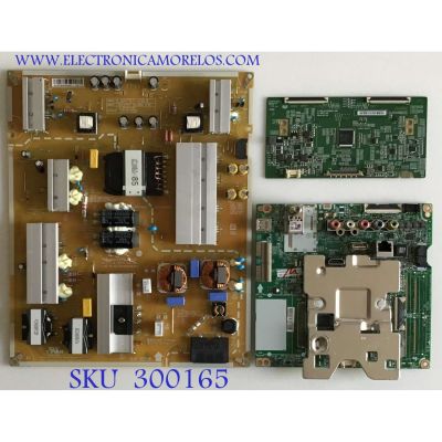 KIT DE TARJETAS PARA TV LG / MAIN EBT65553304 / EAX67872805 / T-CON HV750QUBN9D / 47-6021199 / 44-97713660 / 44-9771366O / FUENTE EAY64908601 / LGP75T-18U1 / PANEL NC750DQE-ABGR1 / MODELOS 75UK6190PUB / 75UK6190PUB.BUSGLOR / 75UK6190PUB.BUSGLJR